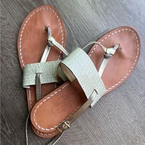 Henri Bendel Tan and Cream Sandals